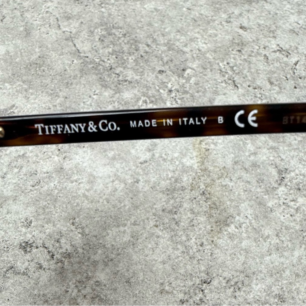 Authentic Tiffany & Co. Teal & Tortoise Sunglasses with Aqua Case - Picture 5 of 9